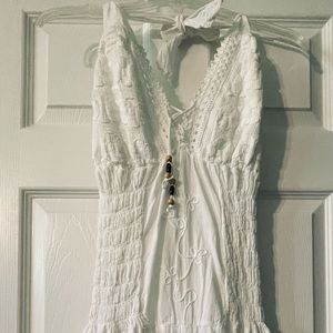 Beautiful Linen White Romper